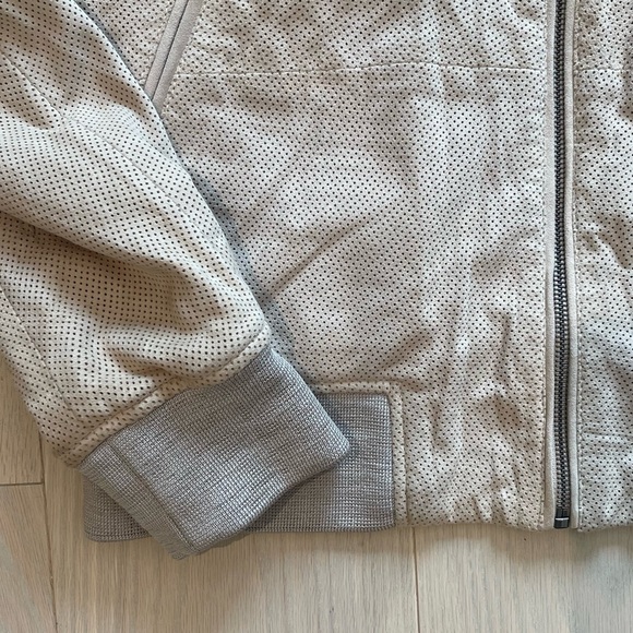 NEW Hugo Boss Mens Suede Leather Bomber Jacket - Picture 2 of 14